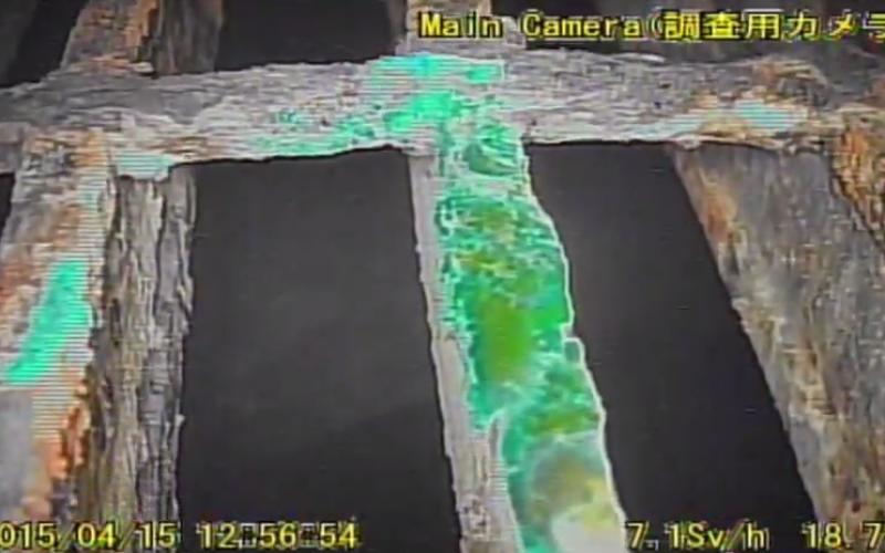 Illustration for article titled What The Hell Is This Strange Green Glow Inside The Fukushima Plant?